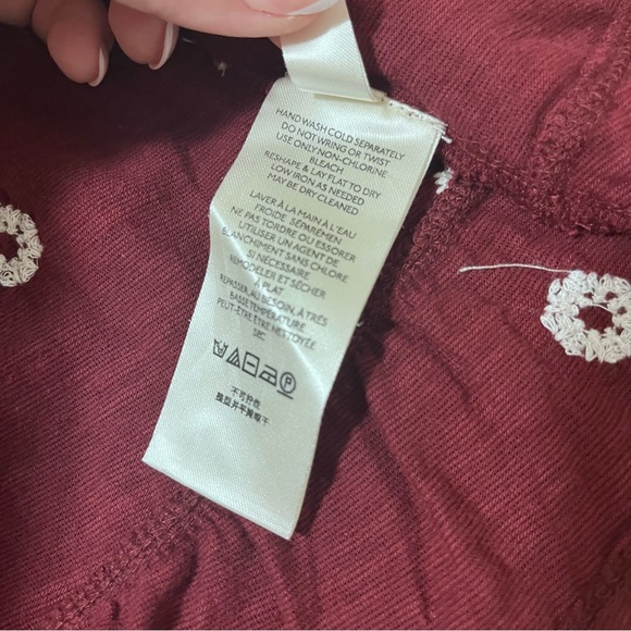 Free People Women’s Edie Tiered Embroidered Boho Top Blouse Size Medium - Picture 10 of 10